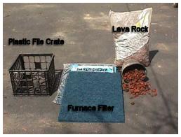 Materials for building the filter